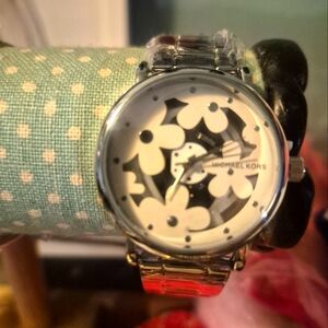 Michael Kors Floral Silver Watch